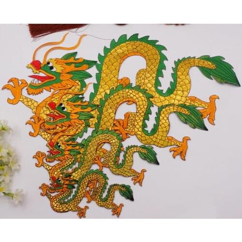 Beautiful Dragon Embroidery Cloth Ethnic Style Patch Decals DIY Clothing Accessories YS0135