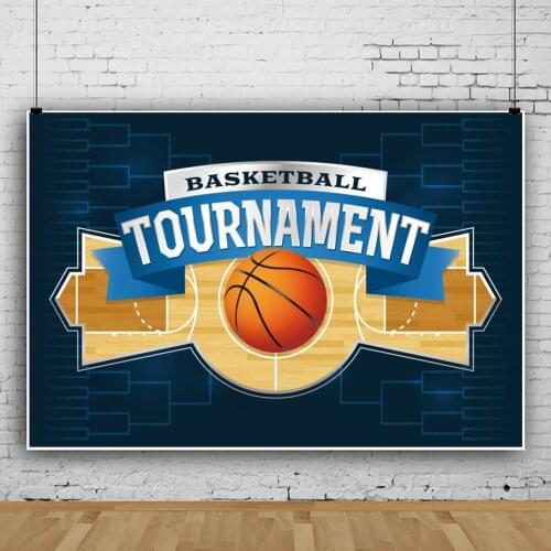 Painted Basketball Court Game Studio Photography Background Cloth Birthday Party Decors Photo Digital Backdrop Photocall