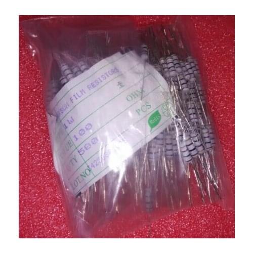 1W 1R-1M 1ohm to 1M 1/2W 1R to 1M 1W Carbon film 5% 500pcs/LOT Free shipping