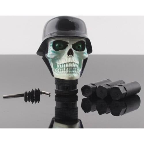 Universal Car Truck Manual Stick Gear Shift Knob Lever Shifter Skull Head Hat fits for Car Truck Jeep Accessories