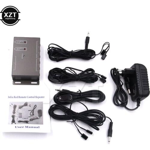 Universal IR Extender for 433/315 mhz Infrared Remote control EU/US Plug 6 Emitters 1 Receiver Hidden Repeater System Kit