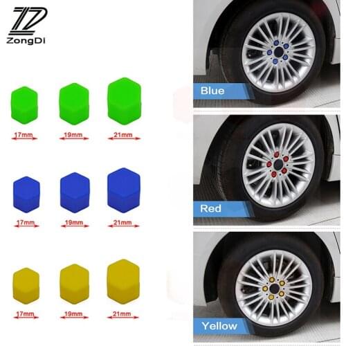 ZD 20Pcs For Skoda Octavia A5 A7 2 Fabia Yeti BMW E60 F30 X5 E53 Inifiniti q50 Silicone Car Wheel Hub Screw Valve Caps Covers
