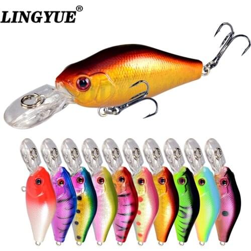 1pcs small crankbaits 7cm hard artificial bait 8g floating minnow wobblers fishing lures