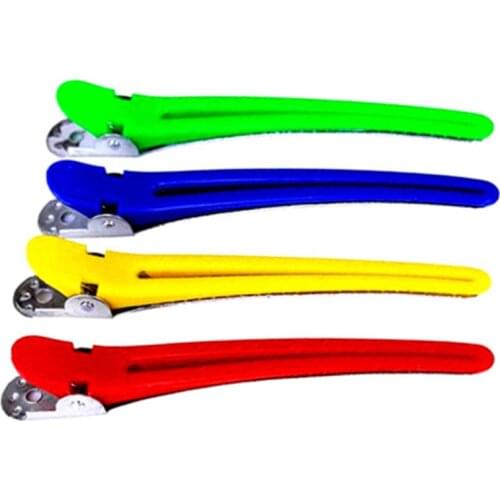 10pcs 95mm Duckbill Hair Coloring Color Styling Broches Cut Clip Tools Accessories Alligator Hair Clips Snap Clips Jojo Siwa