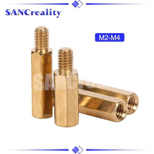 20Pcs M2.5 Copper Brass Pillars Standoff Circuit Spacer PCB Board Nut Screws Hex Round Single Cylinder Head/Hexagon pilla
