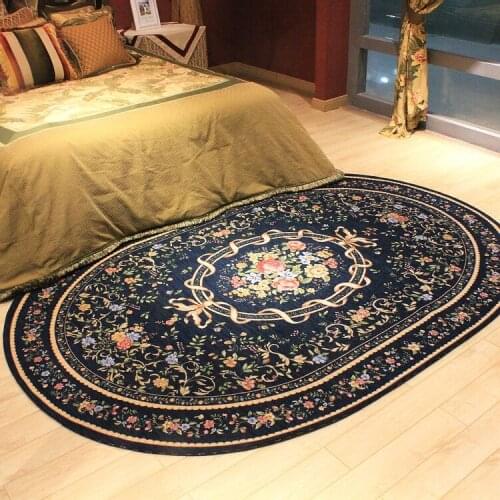 200*290cm American Pastoral Oval Rugs And Carpets For Home Living Room Countryside Home Bedroom Area Rugs Coffee Table Floor Mat