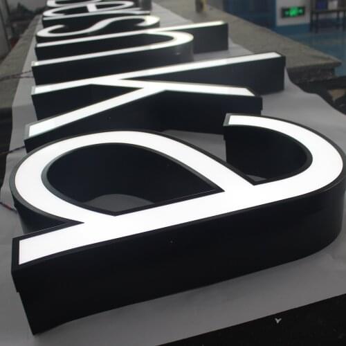 3D led light acrylic face lit letter sign Outdoor advertising front lit channel letter