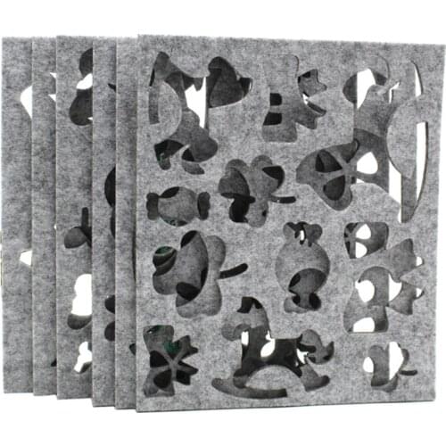 6pcs Wool Felt Mold Needle Felting DIY Craft Stencil Applique Mould Needlework Tool Handicraft