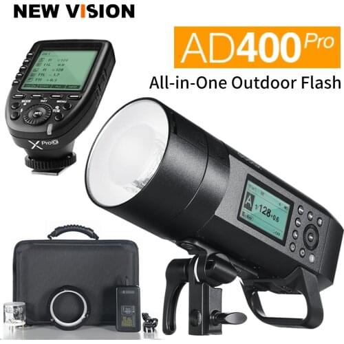 Godox AD400Pro All-in-One TTL HSS 2.4G Wireless X System Outdoor Flash with Xpro Transmitter for Canon Nikon Sony Fuji etc