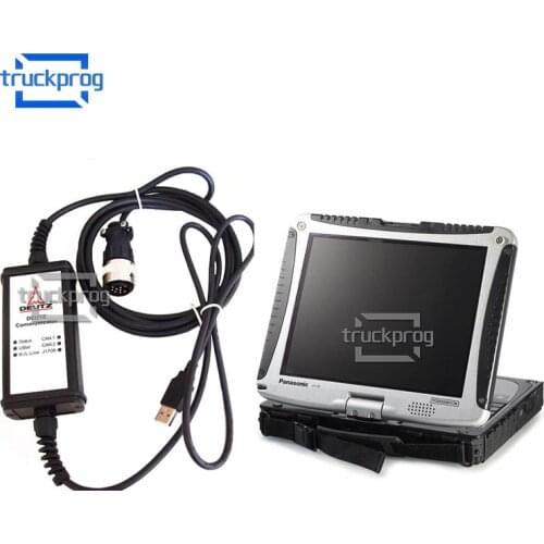 For Deutz DeCOM Diagnostic Interface with SerDia Software CF19 Laptop Multilanguage Diesel Engine Diagnostic Scanner tool