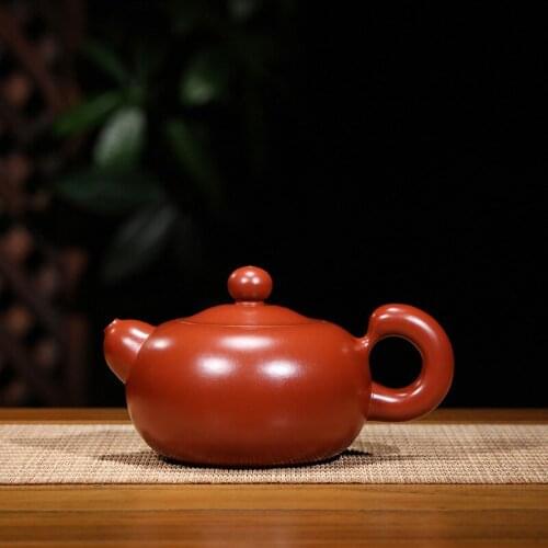 Yixing are recommended by Wang Fangquan manual undressed ore dahongpao xi shi pot of tea set a undertakes the teapot