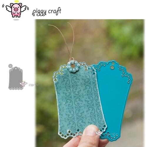 Piggy Craft metal cutting dies cut die mold Round hole label tag Scrapbook paper craft knife mould blade punch stencils dies