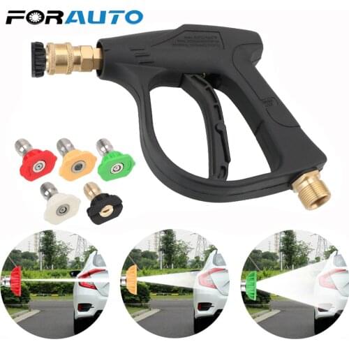 Pressure Car Washer with 5pcs Soap Spray Nozzles 14mm M22 Socket 1/4" Quick Release Snow Foam Gun Pump Cannon Foamer Lance Jet
