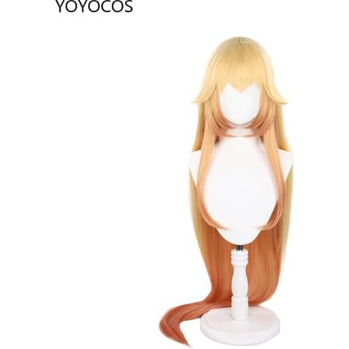 YOYOCOS Game LOL Star Guardian Soraka Prestige Edition Cosplay Wig Sexy Gradient 120CM Long Hair Synthetic Hair Heat Resistant