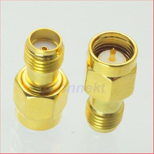 100pcs/lot SMA female jack to SMA male PLUG RF adapter connector