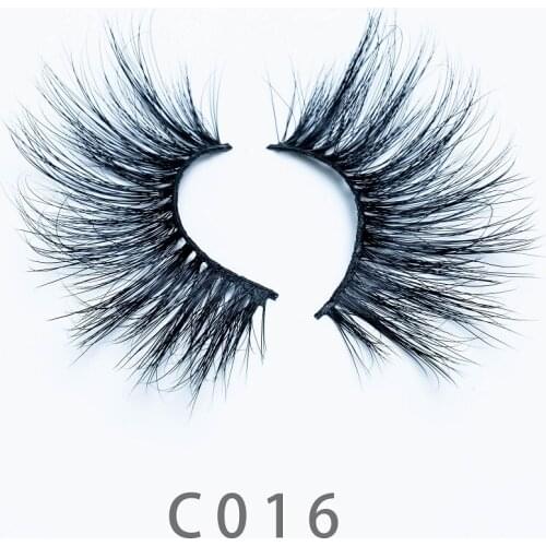 30mm C16 Cruelty Free Very Soft Fluffy 5D Long Mink Lashes Natural Strip False Eyelashes Long Real Mink Lashes Extension