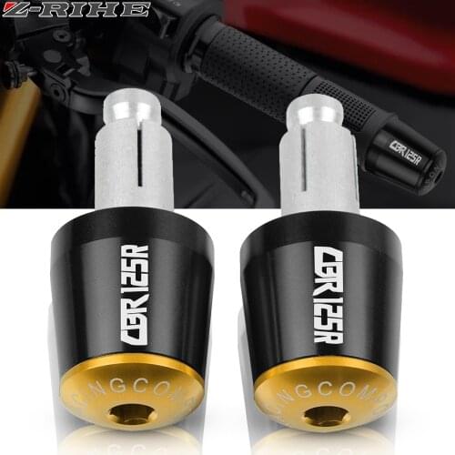CNC Motorcycle Handle Grip Bar Ends Motorbike Handlebar Grips Ends For HONDA CBR125R CBR 125R CBR125 R 2005 2011 2012 2013 2014