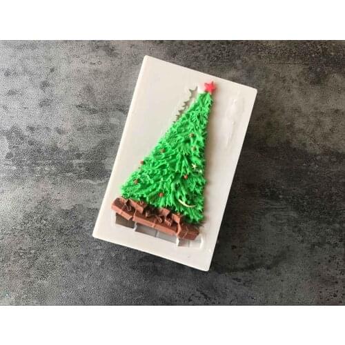 Christmas Tree Liquid Silicone Mold Diy Fondant Cake Baking Mold B064