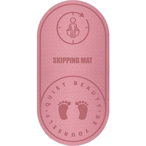 Top!-Skipping Mat-Household Silent Noise Floor Print Extra Thick Non Slip Exercise & Fitness Mat for Types of Yoga