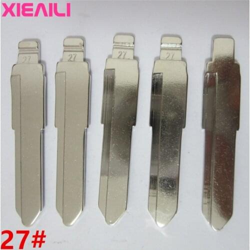 XIEAILI 20Pcs/Lot 27# Metal Blank Uncut Flip KD Remote Key Blade For Mazda M3/M6 S191