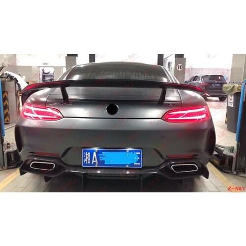 Z-ART M carbon fiber rear spoiler for AMG GT GTS 2015-2019 carbon fiber rear wing for AMG GT GTS carbon fiber tail spoiler