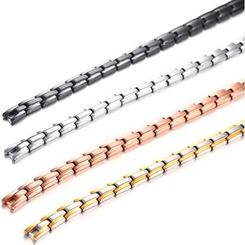 Health Magnetic Necklaces for arthritis Bio Energy Healing Stainless Steel Power Necklace for Women Men Link Chain Necklace