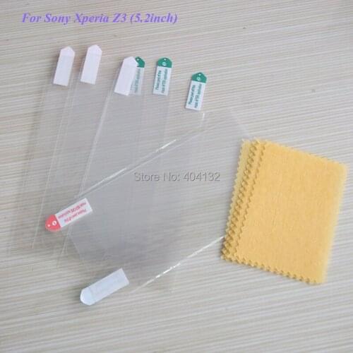 1000PCS/Lot Ultra-Clear Guard Screen Protectors For Sony Xperia Z3 Film (5.2inch)