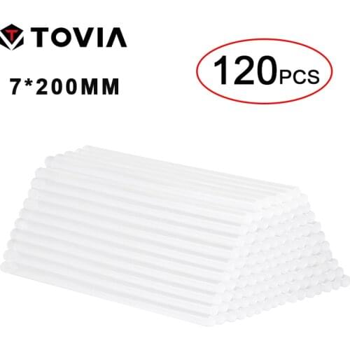 120pcs Hot Melt Glue Sticks Glue Stick 7mm Hot Glue Stick Transparent Hot Melting Adhesive Rod for DIY Craft Album Repair Tool