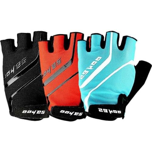 2020 Sports Bike Half Finger Cycling Gloves Summer Breathable Outdoor Bicycle Glove Silicon Pad Gel Palm Bike Riding Equipment