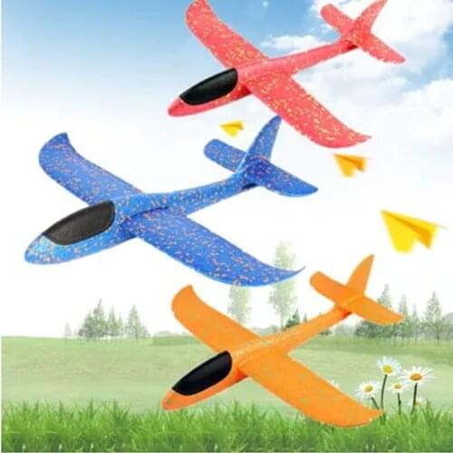 48cm Hand Throwing Gliders Airplanes Kids EPP Foam Toy Plane Model Outdoor Launch Gliders Planes Children Gifts