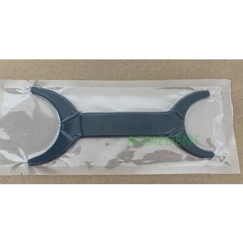 5Pcs Dental Silicone Black Background Photo Curved Symmetry Contrast 304 Inter Stainless Steel Double Heads