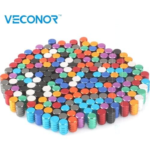 80pcs Multi-color Universal Alu-alloy Tire Valve Caps For Car Truck Motorcycle Bicycle Valve Stem Cover Color Send Randomly