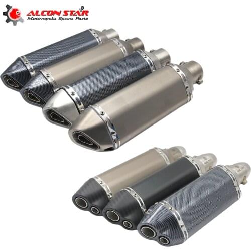 Alconstar 51MM Modified Escape Moto AK Exhaust Motorcycle Scooter For Dirt Bike Muffler Pipe YZF600 R6 YZF1000 R1 GY6