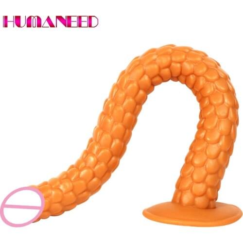 50cm Soft Silicone Long Anal Plug Sex Toy Butt Plug with Suction Cup Adult Erotic Sextoy for Women Prostate Massgae Anus Dilator
