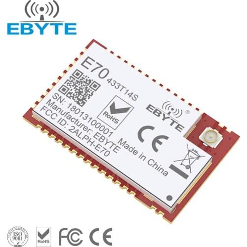 CC1310 433MHz 14dBm Wireless Module rf Transmitter Receive Small SMD Type UART RF Module With IPEX Interface EBYTE E70-433T14S