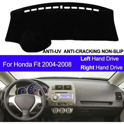 Car Dashboard Cover Dash Mat For Honda Fit 2004 2005 2006 2007 2008 Dashmat Pad Carpet Dash Board Cover Sun Shade Car Styling