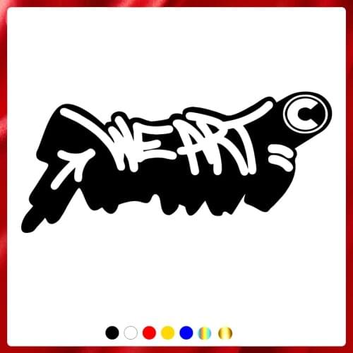 CS40094# Die-Cut Vinyl Decal WEART Car Sticker Waterproof Auto Decors on Car Body Bumper Rear Window