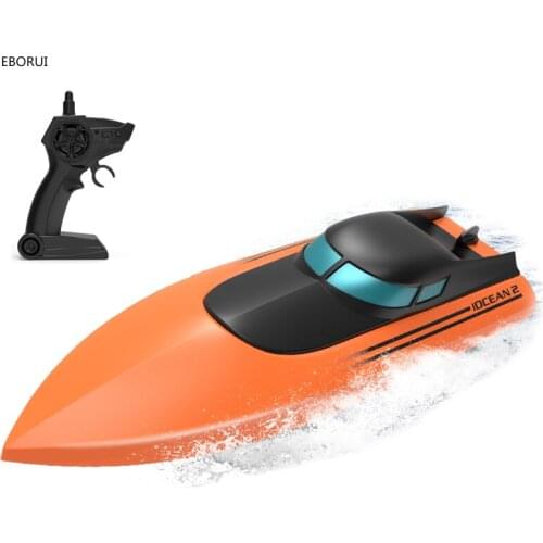 EBORUI HR iOCEAN 2 RC Boat 2.4GHz 15km/h Speedboat Double Power Low Battery Reminder Remote Control Boat Ship Toy Gift for Kids