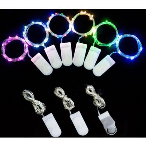 1M 10 LEDs Copper Wire String Light Fairy Lamp Festivals Decoration Light Valentines Decor Wine Bottle Light