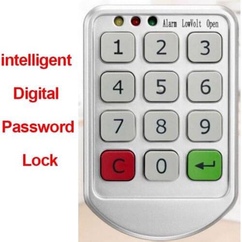 Intelligent Digital Password Lock Electronic Door Lock Keypad Candad Number Code Locks for Cabinet Door Intelligent Drawer Safer