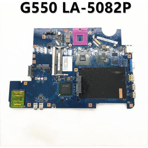 For Lenovo G550 Laptop Motherboard KIWA7 LA-5082P DDR3 N10M-GS2-S-A2 GPU integrada GM45 100% full Working well