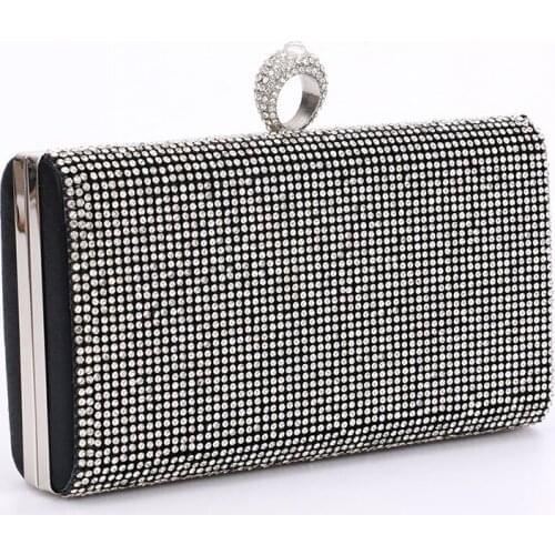 Women Diamonds Rhinestone Clutches Crystal Day Clutch Wallet Wedding Purse Party Banquet Evening Bag For Female