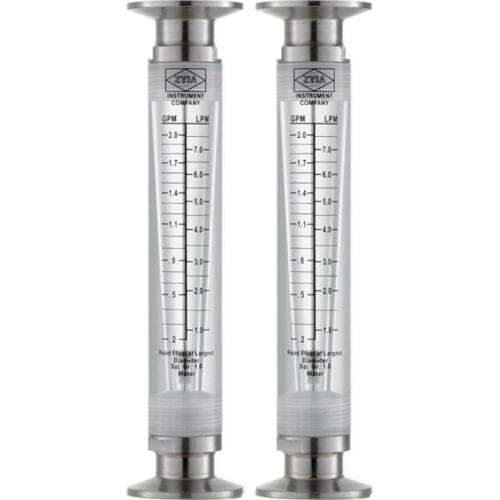 LZM-15G pipeline type water flow meter liquid flow meter 50.5mm stainless steel card sleeve quick card connector