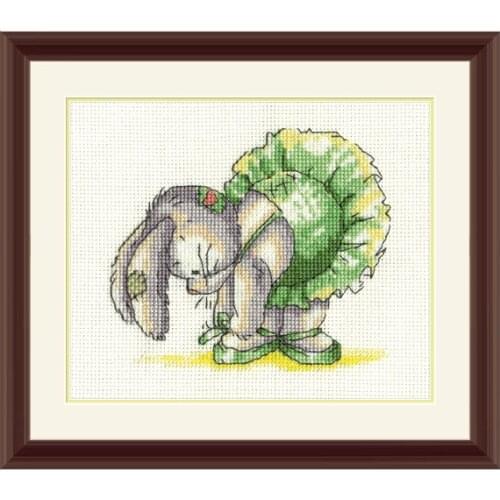 Cross Stitch Kit Precision Printing XT14 Cute Cartoon Ballet Shoes Bunny Childrens Bedroom Decoration