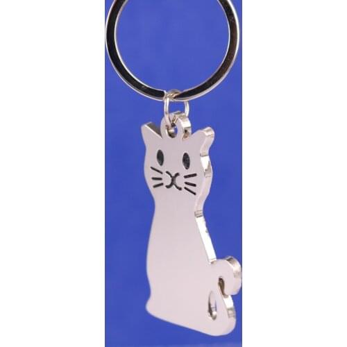 New Fashion Creative Model Cat Keychain Popular Versatile Metal Key Ring Key Chain car key ring
