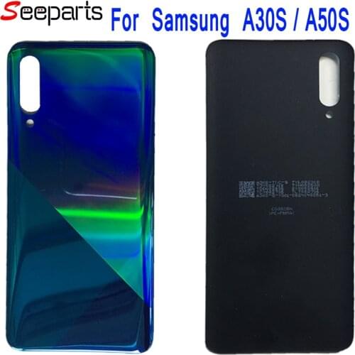 New For Samsung A30S Back Battery Cover Door Rear Glass Housing Case For Samsung A50S Battery Cover A50S A30S housing