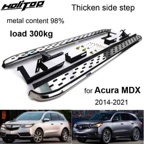 New Arrival side step nerf bar running board for Acura MDX 2014-2020,thicken aluminum pedal,can load 300kg,real excellent qualit