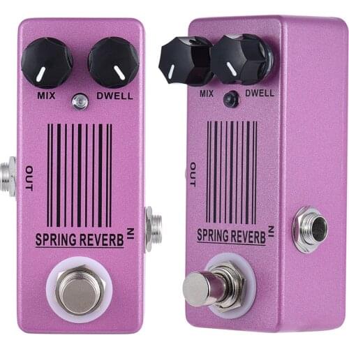 MOSKY Mini Guitar Effect Pedal Bottomless Depth Spring Reverb Sound MIX DWELL True Bypass Guitar Parts & Accessories
