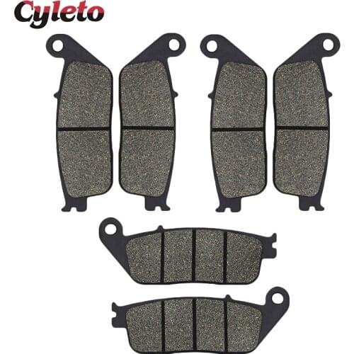 Cyleto Motorcycle Front Rear Brake Pads for BMW C650 GT C650GT Highline Scooter 12-16 C600 C 600 Sport Scooter Highline 13-16
