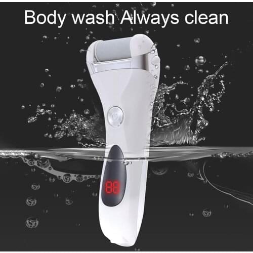 Portable Cracked Replacement Head Dead Skin Pedicure Tool Waterproof Electric Callus Remover ABS Trimmer Home USB Rechargeable